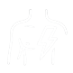 Icon of a human torso outline with a lightning bolt on the right side of the chest.