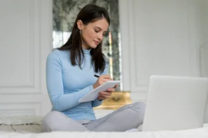 Person researching healthcare providers before scheduling an appointment