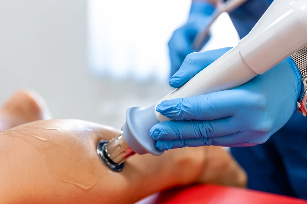 Shockwave therapy for pickleball sports injury